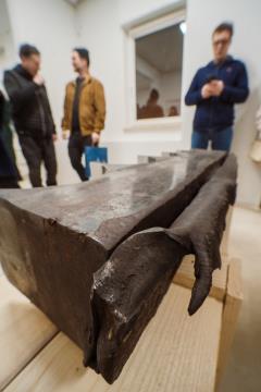 Odprtje razstave Ištvana Huzjana Osnutek za spomenik solidarnosti ob poplavah 2023 (8)